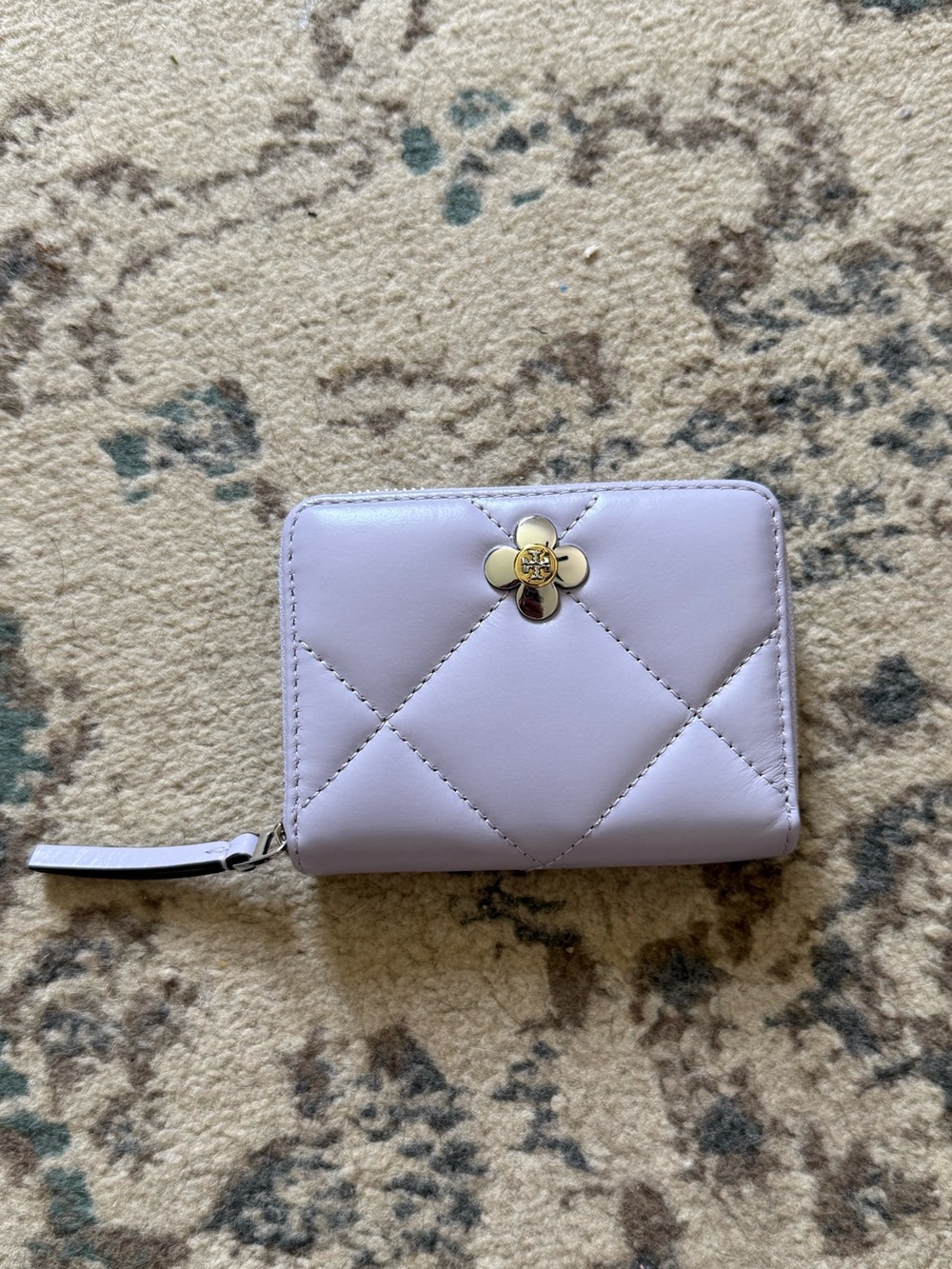 Tory Burch Small Kira Diamond Quilt Zip-Around Wallet